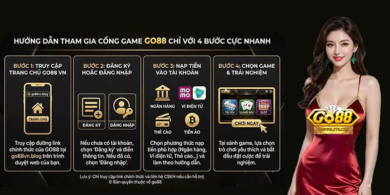 Hướng dẫn anh em các bước tham gia cá cược đơn giản cho go88